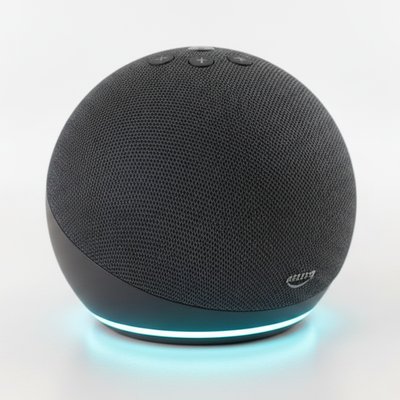 Caixa de som Amazon Echo Dot vista de frente