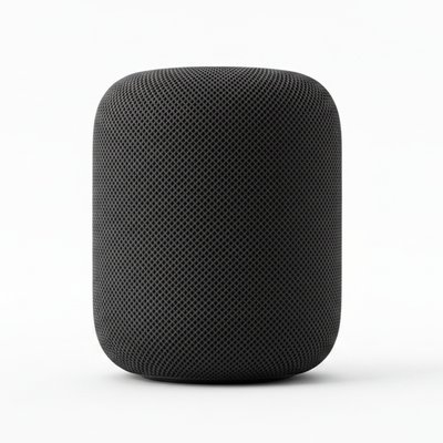 Caixa de som Apple HomePod vista de frente