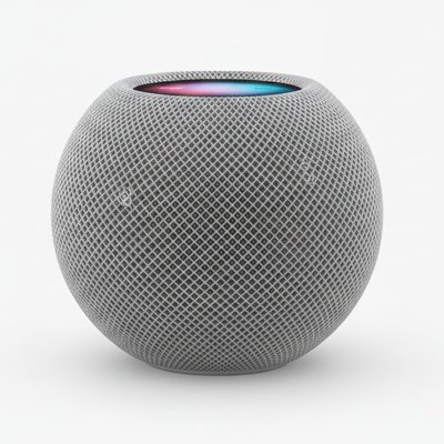 Caixa de som Apple HomePod mini vista de frente