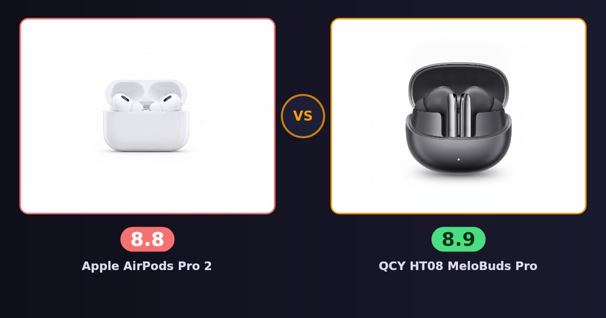 Apple AirPods Pro 2 x QCY HT08 MeloBuds Pro
