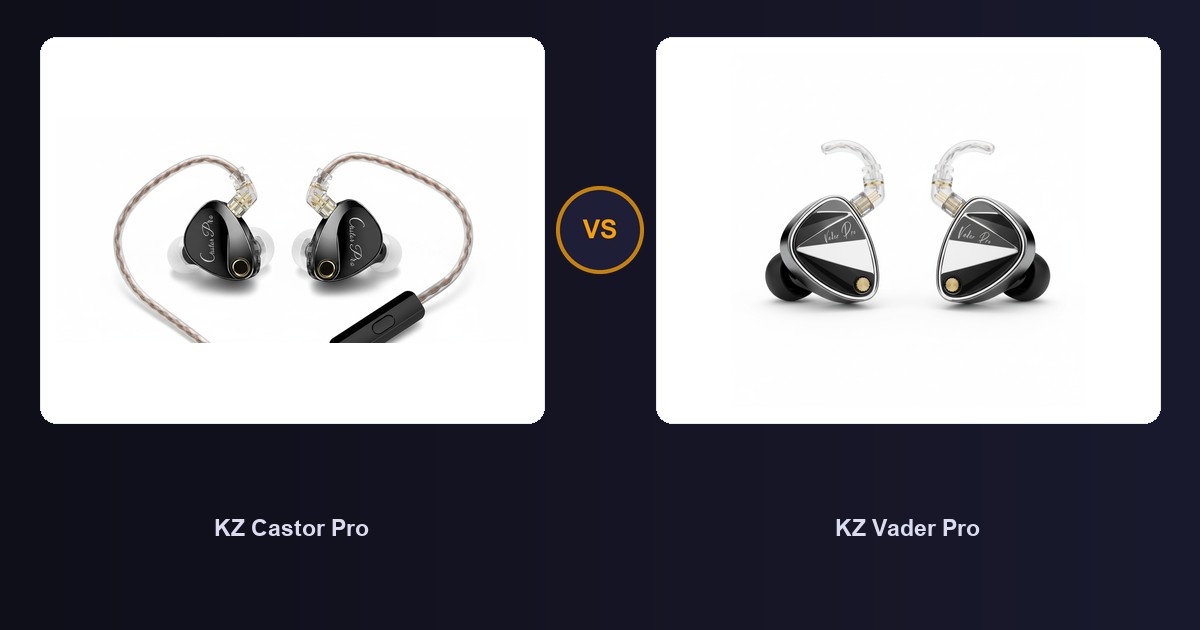 KZ Castor Pro x KZ Vader Pro