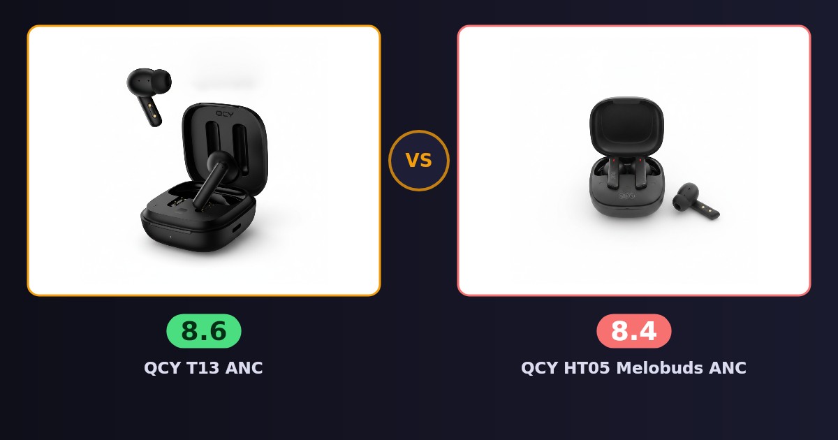 QCY T13 ANC x QCY HT05 Melobuds ANC
